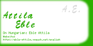 attila eble business card